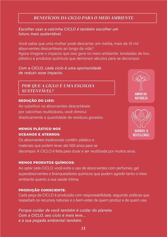 CALCINHA ABSORVENTE TANGA COS MÉDIO (PARA TODOS OS FLUXOS)