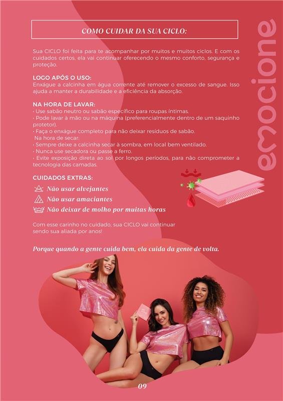 CALCINHA MODELO TANGA CÓS BAIXO (TODO TIPO DE FLUXO)