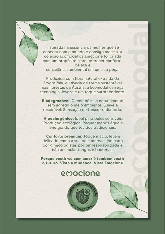SUTIÃ COM BOJO SOFT E CINTA DUPLA ECOMODAL