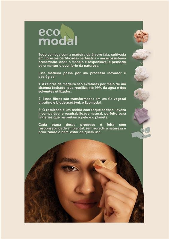 SUTIÃ COM BOJO SOFT E CINTA DUPLA ECOMODAL
