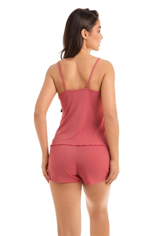 SHORT DOLL DE ALCINHA EM LIGANETE COM RENDA