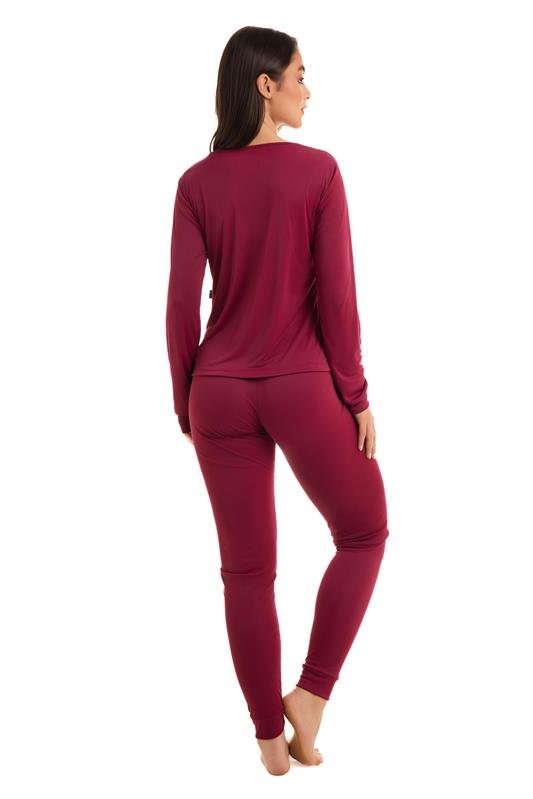 PIJAMA LONGO MANGA LONGA EM LIGANETE