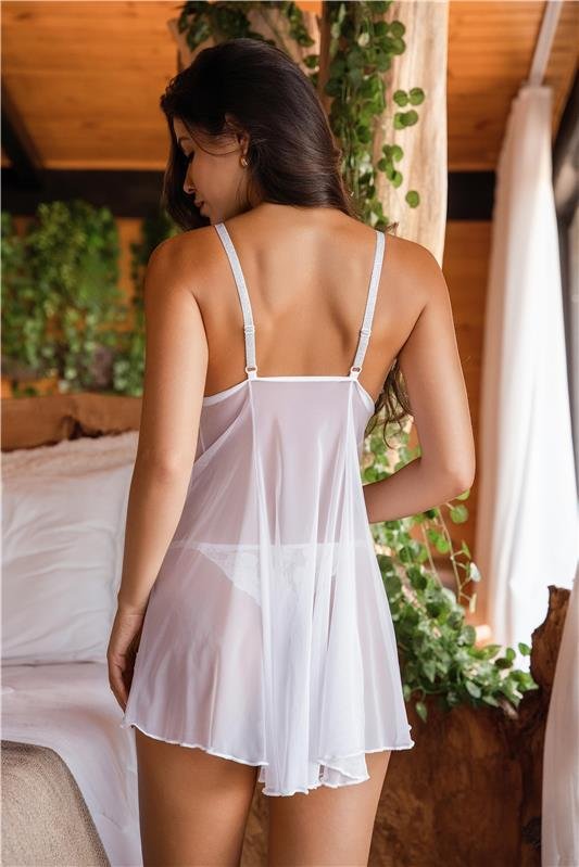 CAMISOLA CURTA SEM BOJO COM RENDA (ACOMPANHA A CALCINHA)