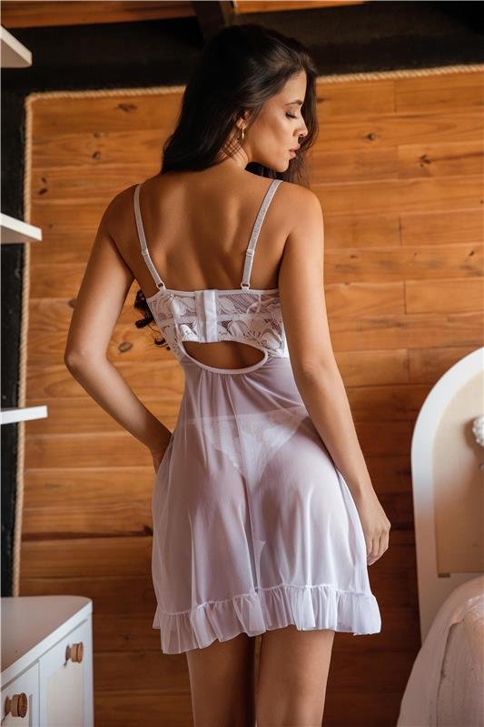 CAMISOLA CROPPED SEM BOJO EM RENDA (ACOMPANHA A CALCINHA)